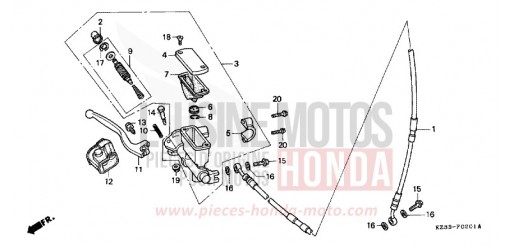 VORDERRADBREMSE CR250RR de 1994